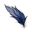 Navy Long Feather