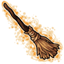 Brown-Handled Magic Broom