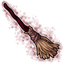 Burgundy-Handled Magic Broom