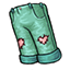 Candy Heart Master Heart-Patched Pants