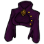 Purple Buttoned Half Jacket