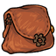 Orange Steam Cog Leather Bag