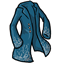 Embroidered Turquoise Blue Riding Coat