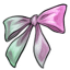 Mint and Pink Vesnali Bow