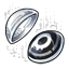 Silver Mismatched Cyber Contacts