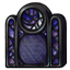 Night Sky Stained Glass Headstone