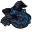 Decorative Blue Witchy Hat