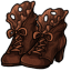 Decorative Brown Witchy Boots