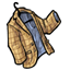 Mustard Check Suit Jacket