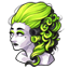 Green Neon Revolution Wig