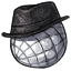 Black Mirrorball Sparkle Hat