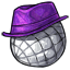 Purple Mirrorball Sparkle Hat
