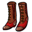 Red Old Fashioned Boots
