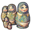 Old Wooden Nesting Dolls