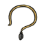 Onyx Open Hoop Necklace