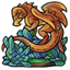 Opulent Dragon Statuette
