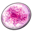Painted Rose Quartz Geode Disc