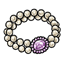 Pearl and Amethyst Anklet