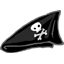 Black Pirate Handkerchief