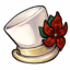 Poinsettia Proper Top Hat