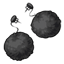 Black Pompom Earrings