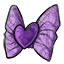 Argo Purple Heart Hair Bow
