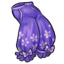 Purple Billowy Flower Trousers