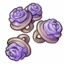Purple Rose Shirt Buttons