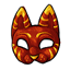 Red Feline Mask