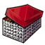 Red in Houndstooth Shoebox