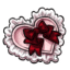 Red Lolita Heart Ruffle Pinafore
