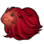 Red Long-Haired Guinea Pig Toy