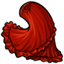 Red Mermaid Wrap Skirt
