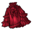 Red Ouji Lolita Ruffle Top