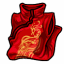 Red Phoenix Brocade Dress