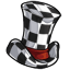 Ringleader Checked Top Hat