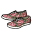 Olive Rose Print Canvas Sneakers