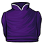 High Collared Purple Robe