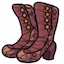 Rust Brocade Boots