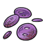 Salvaged Purple Buttons