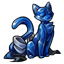 Sapphire Cat Figurine