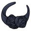 Black Satin Corsage Headband