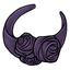 Purple Satin Corsage Headband