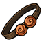 Brown and Copper Swirly Plate Belt