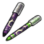 Green Cosmic Eye and Brow Pencils