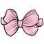 Pink Sheer Bow Headband