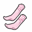 Sheer Pink Lace Stockings