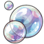 Shimmery Soap Bubbles