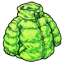Short Lime Green Puffy Jacket