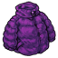 Short Purple Puffy Jacket
